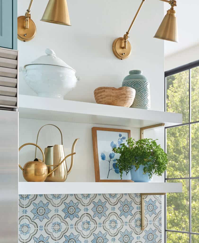 Kitchen Floating Shelves as a storage solution
